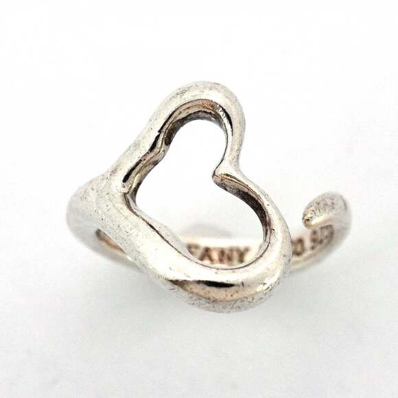 Tiffany Heart Ring, Silver 925, Size 10, Women's, P2125068